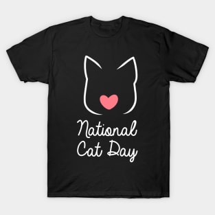 national cat day T-Shirt